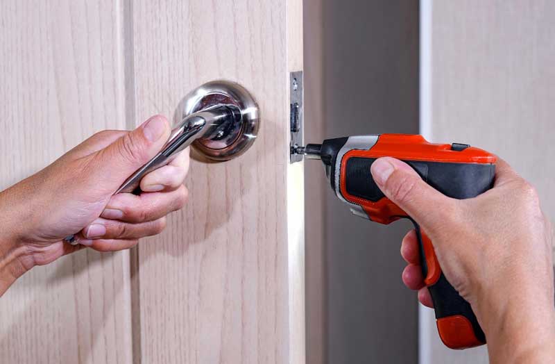 Door Latch Screwdriver removing door latch