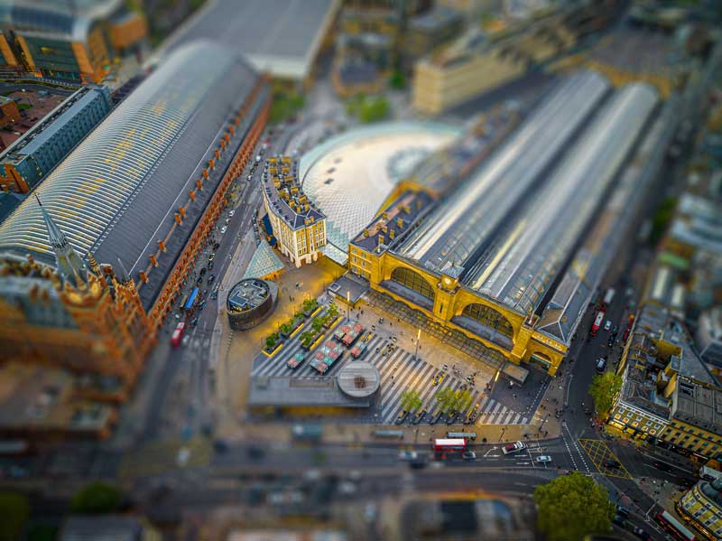 Kings Cross Station from above